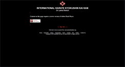 Desktop Screenshot of kyokushinkaikan.lk