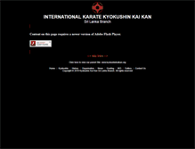 Tablet Screenshot of kyokushinkaikan.lk