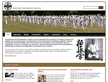 Tablet Screenshot of kyokushinkaikan.nl